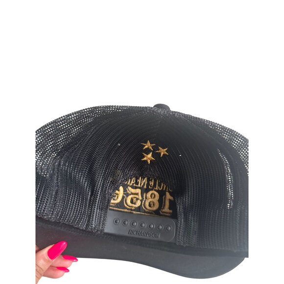 UNCLE NEAREST Premium Whiskey Black Adjustable Trucker Hat NEW NWOT - Picture 2 of 6